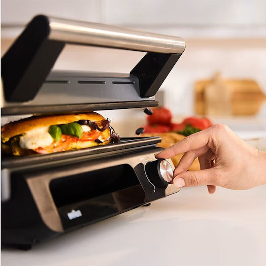 Braun Multigrill 5 Sandwichmaker Grill mit Abnehmbaren Platten 2000W Schwarz