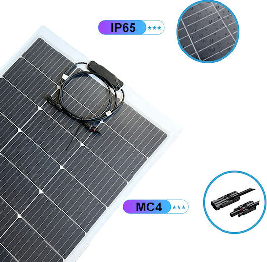 02.SM.9430 Flexible Monocrystalline Solar Panel 150W 1294x601mm