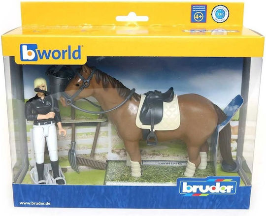 Bruder Woman and Riding Accessories Figure Set για 5+ Ετών