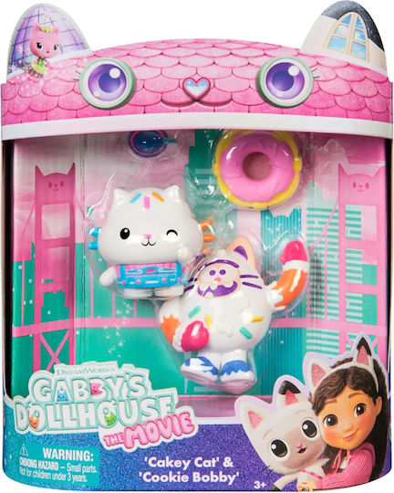 Spin Master Gabby's Dollhouse Cakey Cat & Cookie Bobby για 4+ Ετών 5εκ.