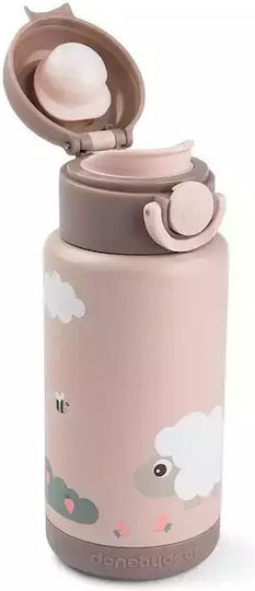 Done by Deer Kids Water Bottle Thermos Non Spill Pink 340ml