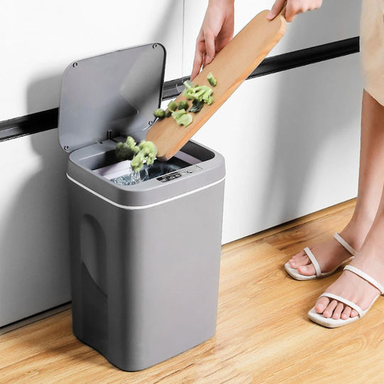 Home Use Kunststoff Mülleimer Mit Sensor 10,5l Grau