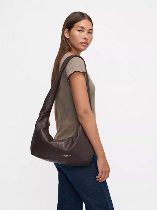Leder Damentasche Schultertasche Braun