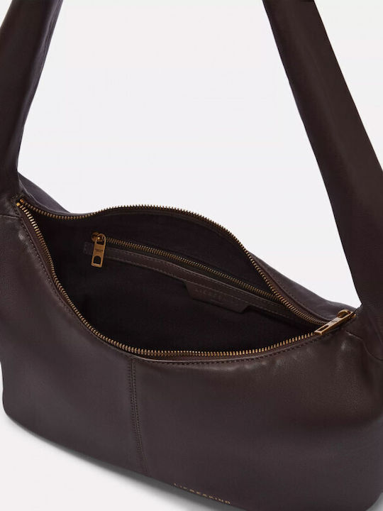 Leder Damentasche Schultertasche Braun