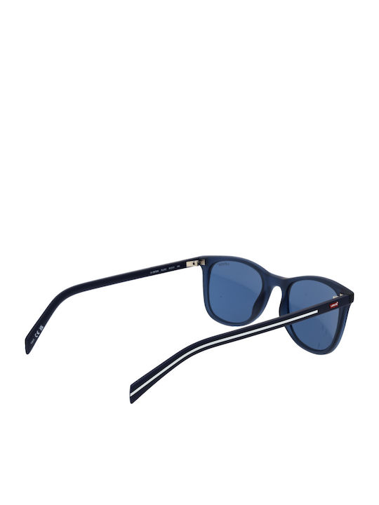 Levi's Men's Sunglasses with Navy Blue Plastic Frame and Blue Lens