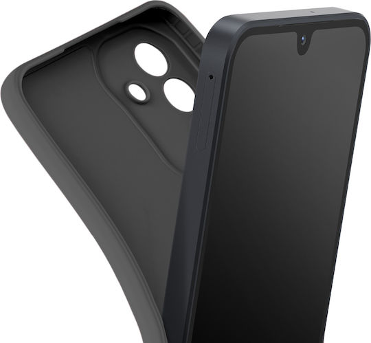 Husă Avizar Galaxy A17 Silicon Moale Reforțare Blocare Cameră Neagră
