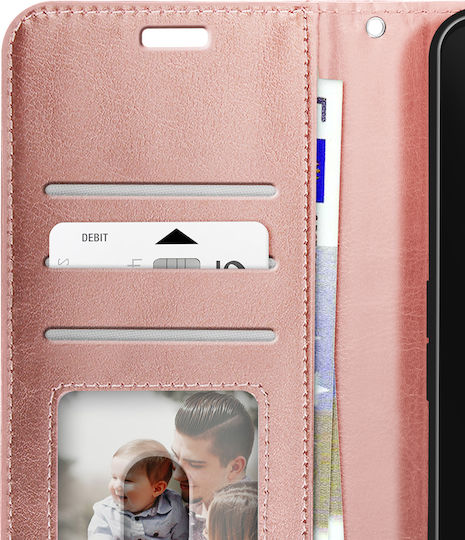 Mayaxess Wallet Case Nothing Phone 3 Wrist Strap Stand Function Rose Gold
