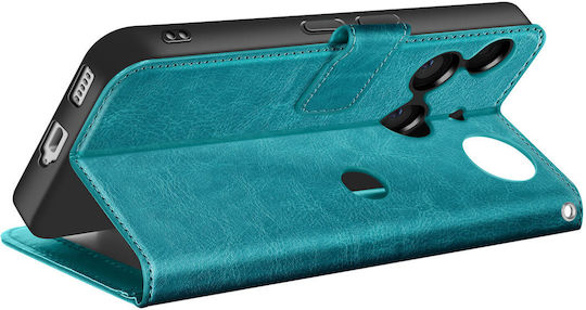 Mayaxess Brieftasche Hülle Nichts Phone 3 Handgelenkriemen Stand Funktion Türkis