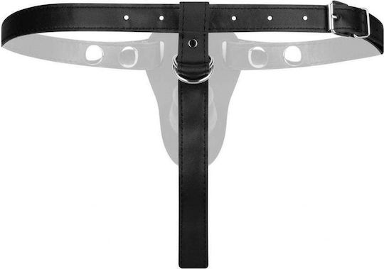 Leder Gurtzeug Schwarz Doppelter Dildotyp Silikon Easytoys Fetish Collection Doppelter Strap-Ons