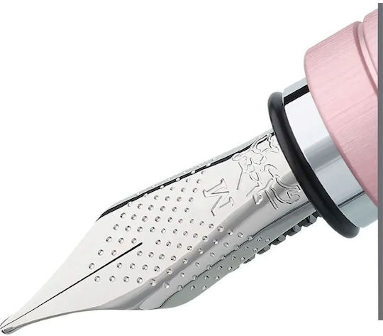 Faber-Castell Fountain Pen Medium Pink Aluminum with White Ink