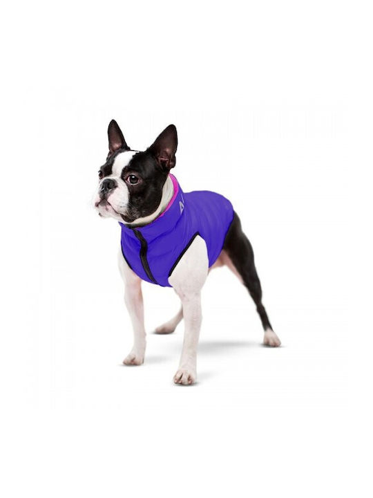 Wau Dog Hundemäntel Wasserdicht Doppel-Ansicht Rosa Lila 39cm Klein