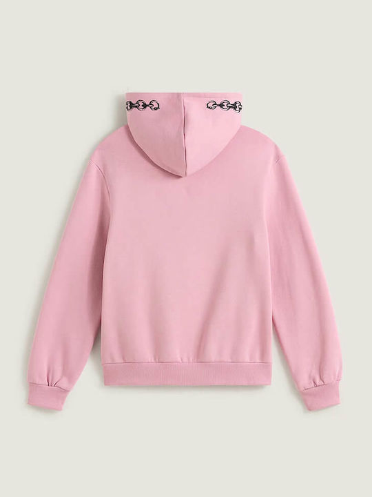 Kids Sweatshirt with Hood and Pockets Pink Dawn