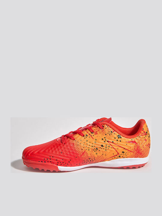 Kids Soccer Cleats with Turf Orange