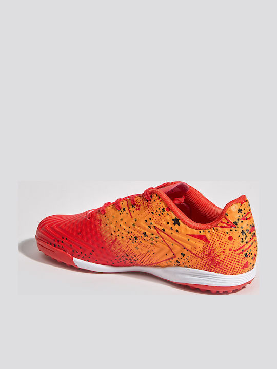 Kids Soccer Cleats with Turf Orange