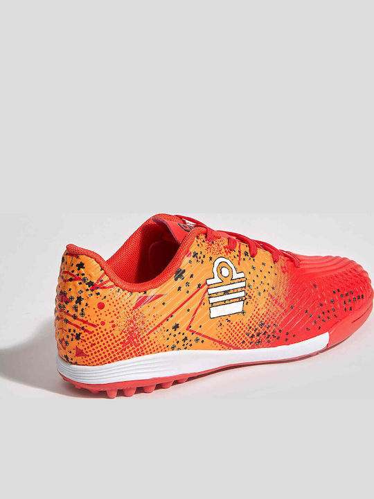 Kids Soccer Cleats with Turf Orange