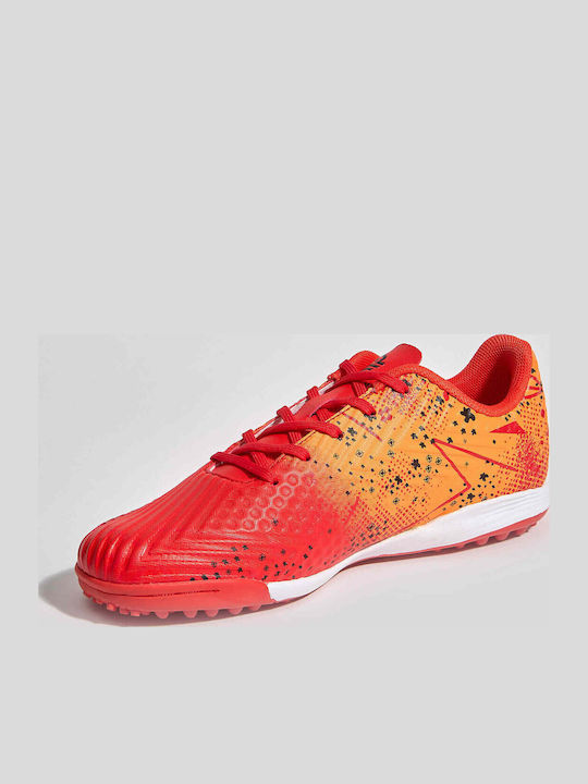 Kids Soccer Cleats with Turf Orange