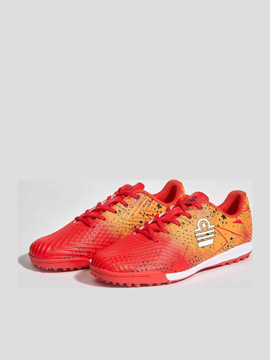 Kids Soccer Cleats with Turf Orange