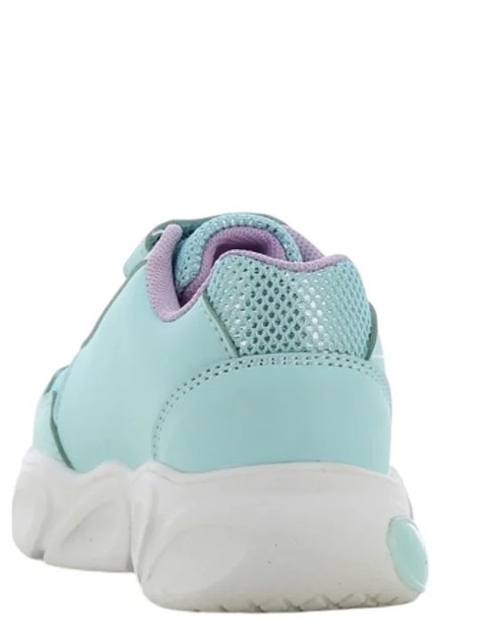 Kinder Sneakers mit Klettverschluss & Lichtern Hellblau