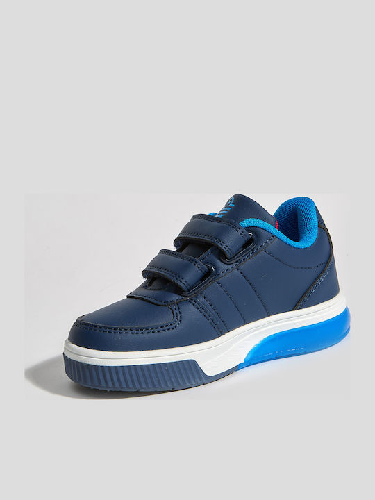 Kinder Sneakers mit Klettverschluss & Lichtern Blau