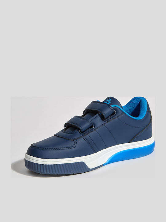 Kids Sneakers with Scratch & Lights Blue