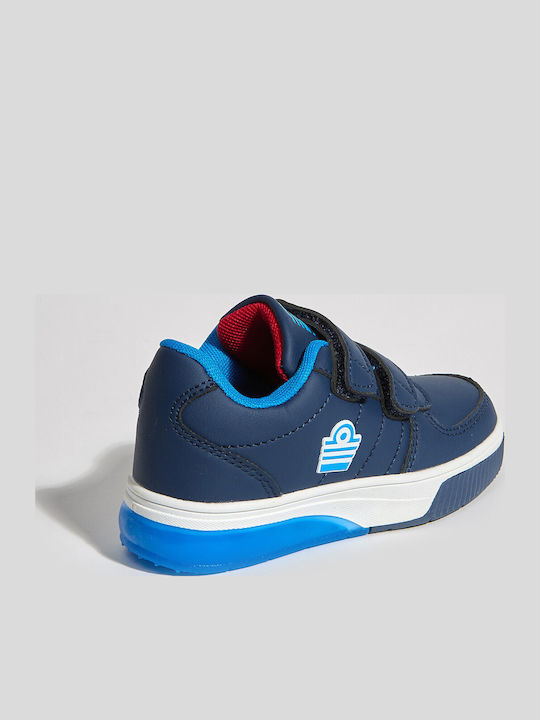 Kinder Sneakers mit Klettverschluss & Lichtern Blau