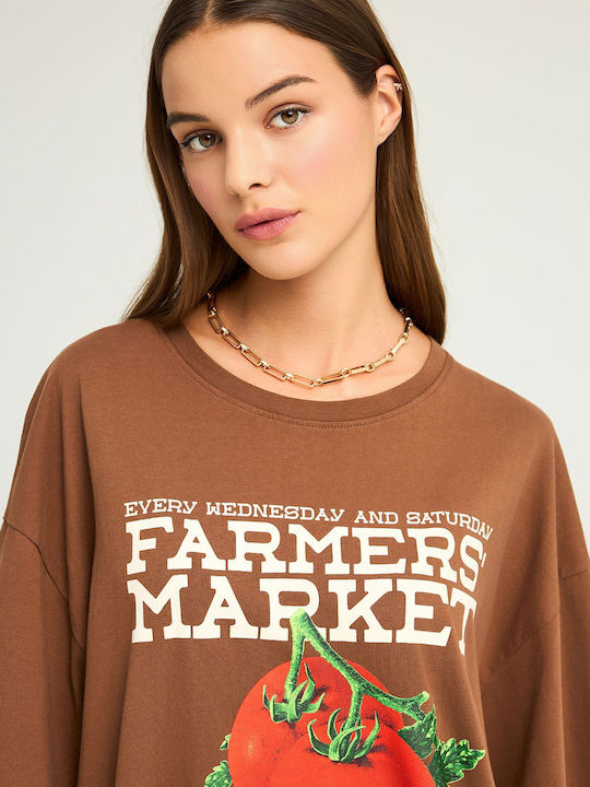 Women's T-shirt Brown