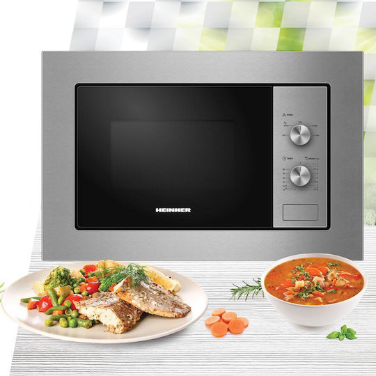 Heinner Built-in Microwave Oven 20lt Inox