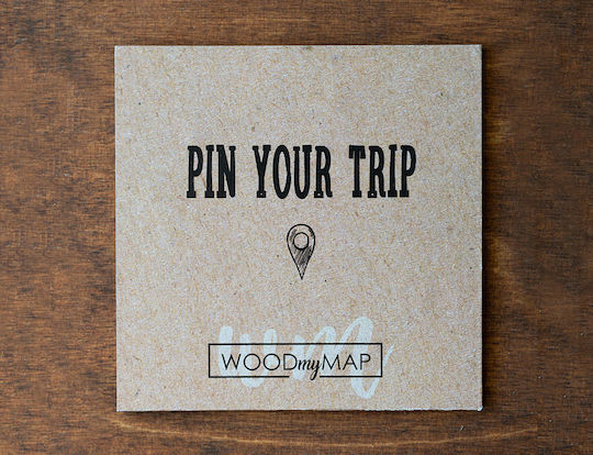 Pins Wooden Map Woodmymap 11 Pieces Red Pins 11pcs Rd