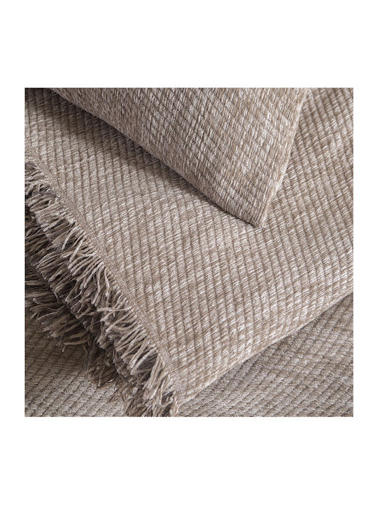 Rythmos Charlie Ριχτάρι Πολυθρόνας Chenille 180x160εκ. Καφε