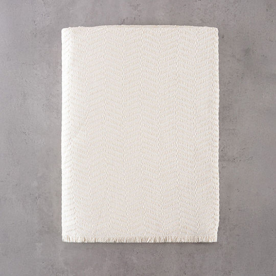 Rythmos Yard Ριχτάρι Διθέσιου Καναπέ Δύο 'Οψεων Chenille 180x240εκ. Εκρού