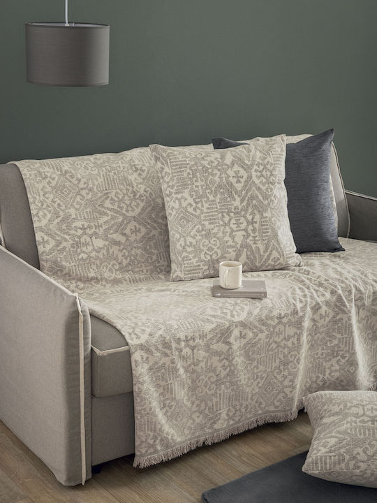 Palamaiki Rade Ριχτάρι Πολυθρόνας Chenille 170x170εκ. Grey