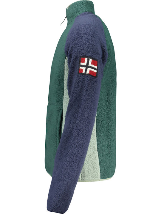Ανδρική Ζακέτα Fleece Πράσινη