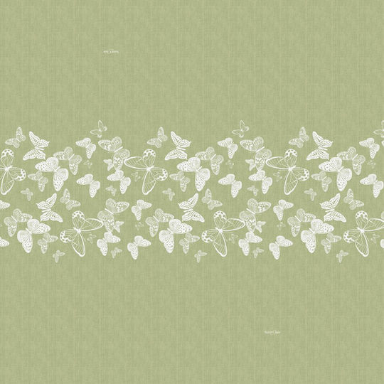 Saint Clair Τραπεζομάντηλο Αλέκιαστο Green 145x145εκ.
