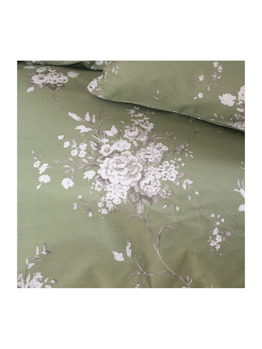Rythmos Bettdecken-Set Einzelbett 160x240cm Linie Green 2Stück 380 GSMGsm