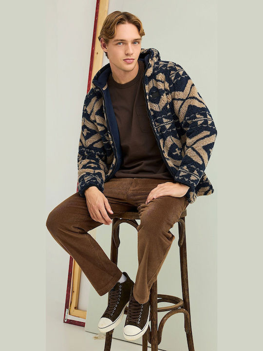 Trousers Chino in Loose Fit Brown