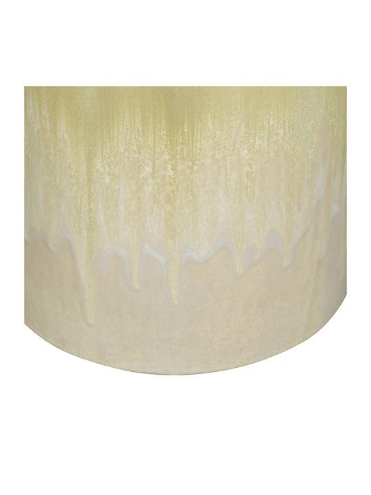 Round Side Table Metro Beige 34.9x34.9x45.7 cm