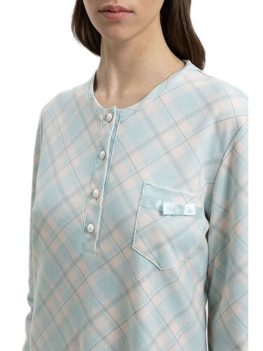Giota Winter Women's Nightdress Light Blue