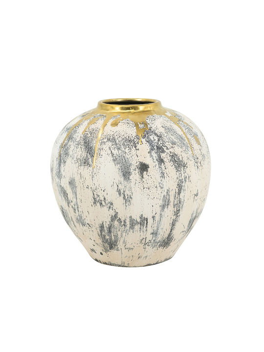 Artekko Decorative Vase Kayle Beige 30x30x30cm
