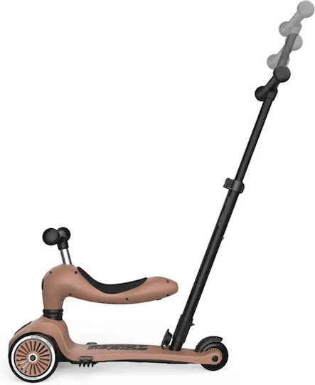 Scoot & Ride Kids Scooter 3-Wheel with Seat Mocha