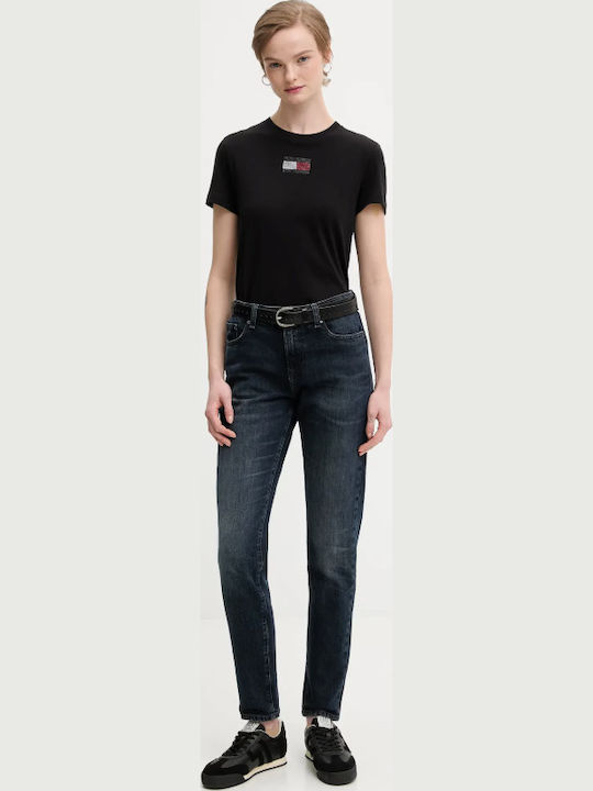 Damenjeans Mittelhohe Taille in Schlanker Passform Blue