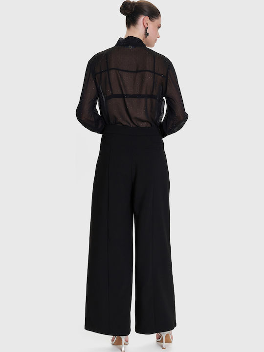 Women's Fabric Trousers Black