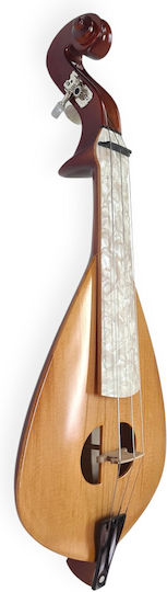 Liră Cretană Handmade Din Lemn De Flămâi Oregon Tastieră Perlă Albă