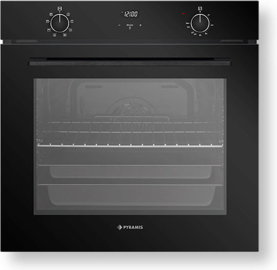 Pyramis PO78072008SBL Φούρνος άνω Πάγκου 78lt Π59.5εκ. Μαύρος