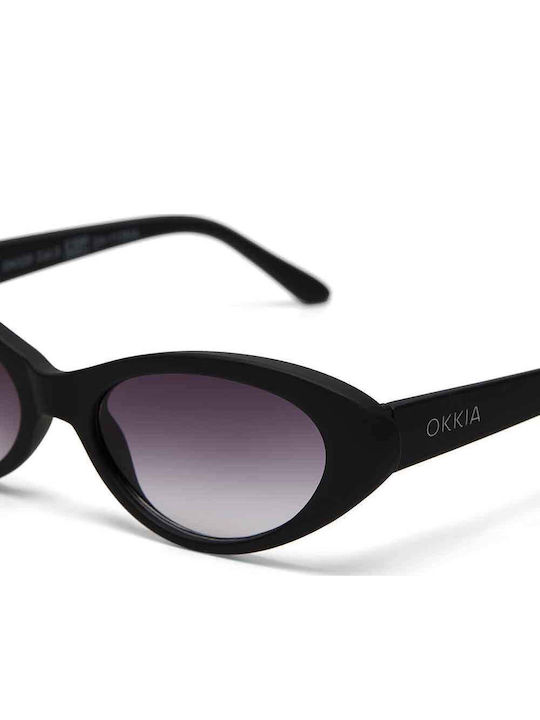 Okkia Unisex Sunglasses with Black Frame and Black Lens OK029BK