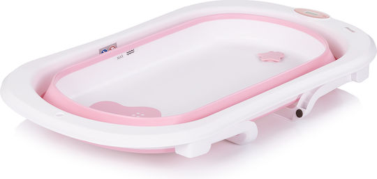 Chipolino Babybadewanne mit Basis mit Thermometer Rosa