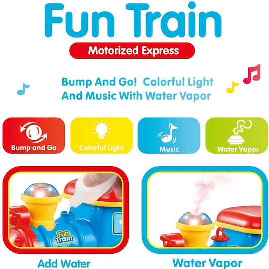 Bakaji Train with Sound, Light, and Smoke for 3+ years+ Years