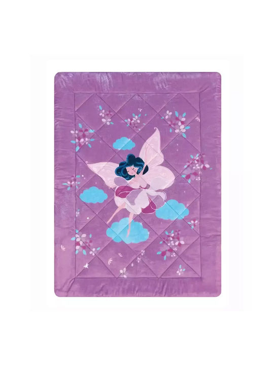 Kentia Kids Duvet Cover Double Sided Single with Hollowfiber Filling Sirin Lila 160x220cm