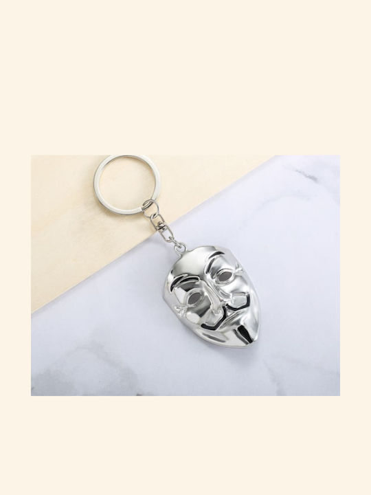 Silver Keychain Mask "V Vendeta" Silver Keychain Mask "V Vendeta" Molfs