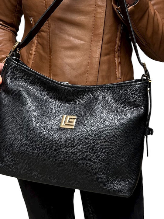 Leather Women's Bag Shoulder Black