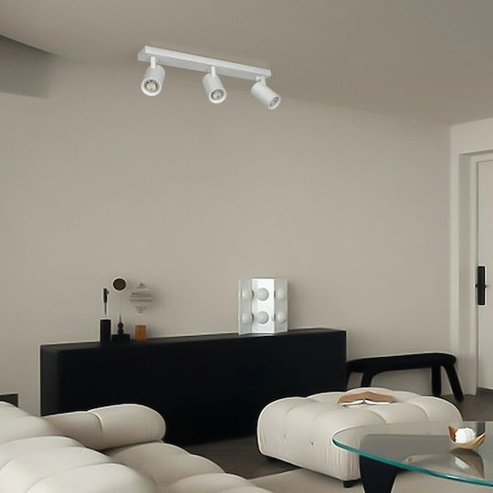 kelvo Triple Spot with Socket GU10 in White Color